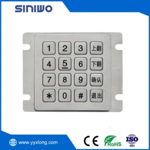 Kiosk Metal Mounted Keypad