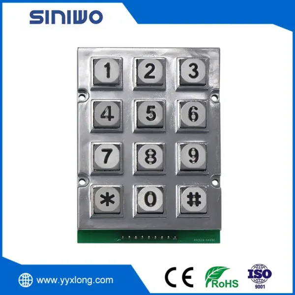 Keypad X64 Led Classic LED Illuminated Industrial Keypad – xlong