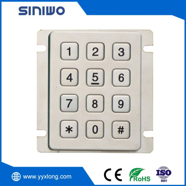 3x4 Numeric Industrial Keypad - xlong