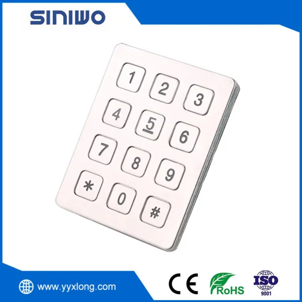 3x4 Numeric Industrial Keypad - xlong