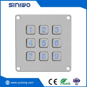 Back Lighting Industrial Keypad