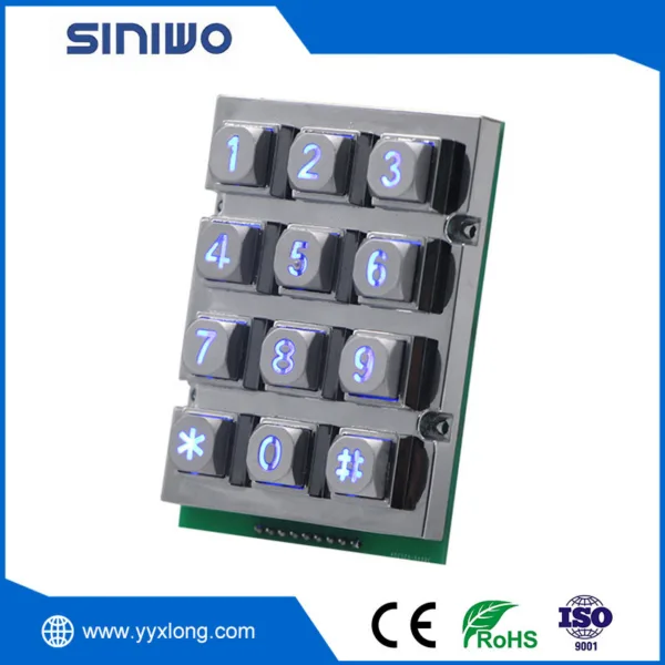 Keypad X64 Led Classic Wholesaler LED Illuminated Industrial Keypad manufacturer - xlong